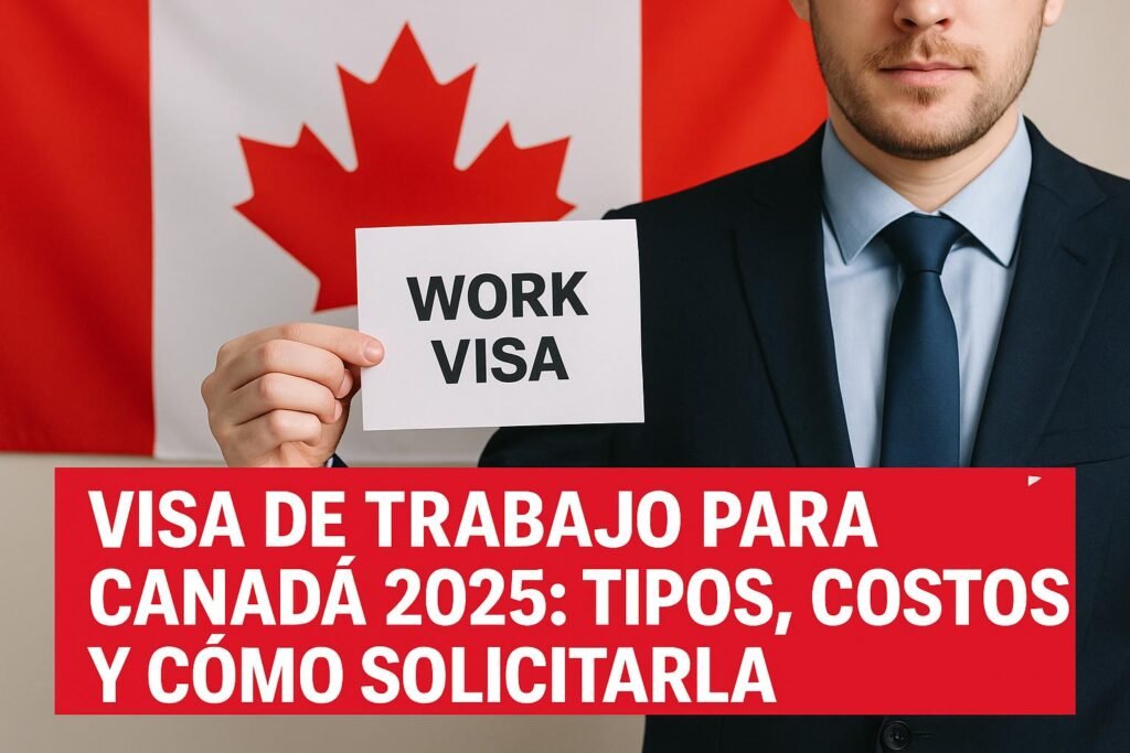 Visa de Trabajo para Canadá 2025: Tipos, Costos y Cómo Solicitarla