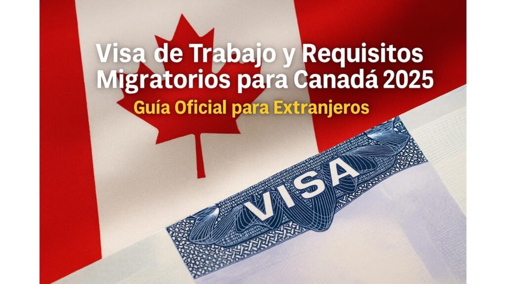 Visa de Trabajo y Requisitos Migratorios para Canadá 2025: Guía Oficial para Extranjeros