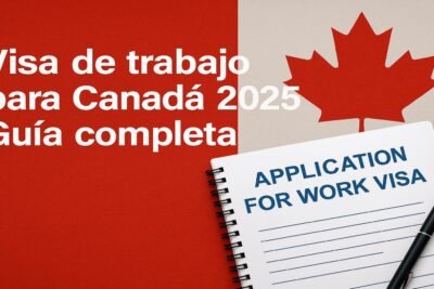 Visa de trabajo para Canadá 2025 Guía completa