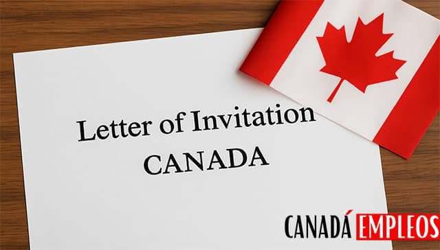 Carta de invitación a Canadá